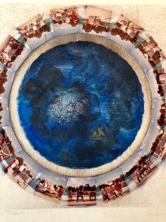 Tarde en las Tullerías París Barcos Pintura Foto Collage Fotografía Montaje