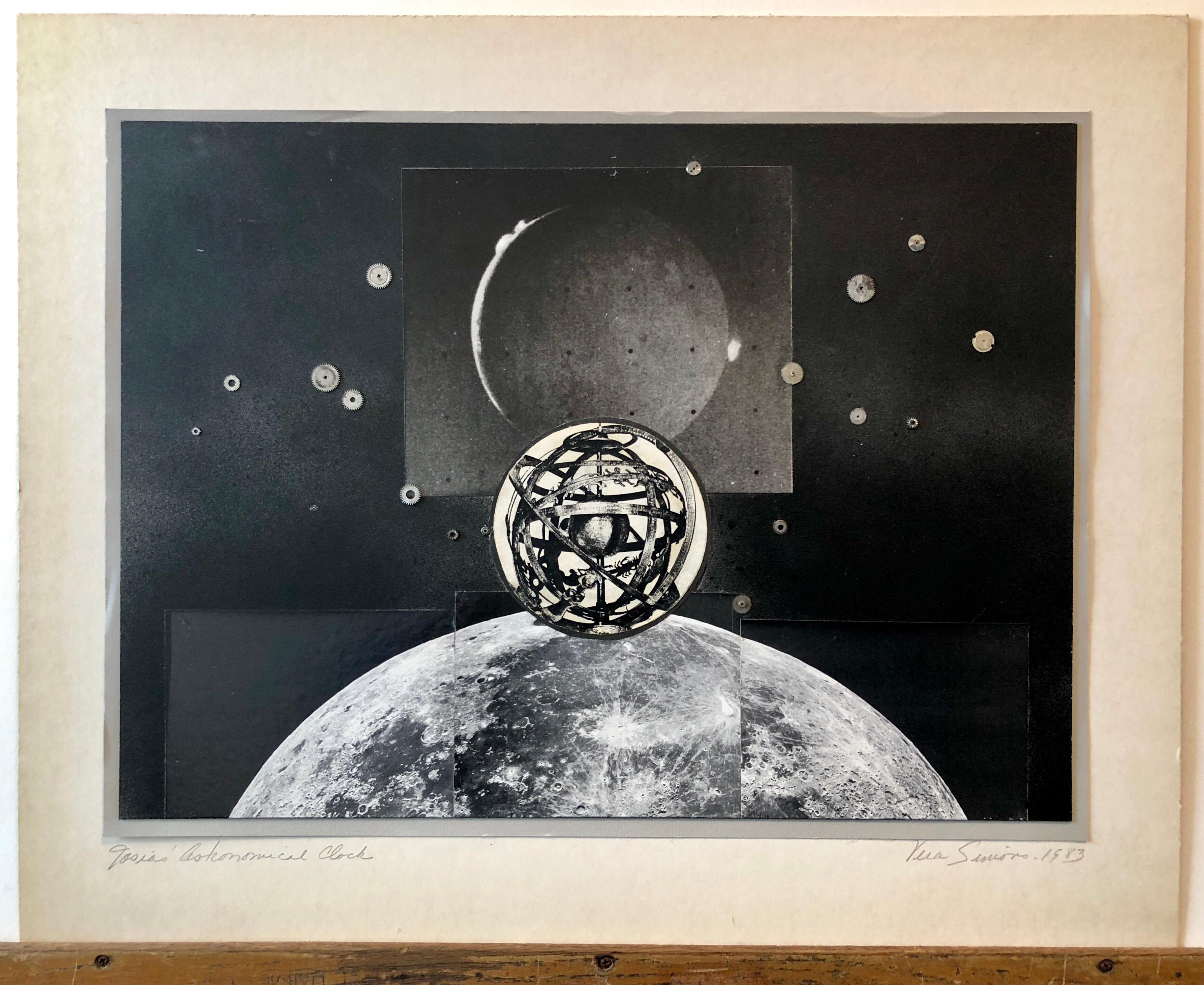 Josias Astronomical Clock Watch Parts Assemblage Photo Planet Collage Photograph 2