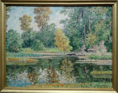 Autumn landscape. Oil on cardboard, 39x50 cm