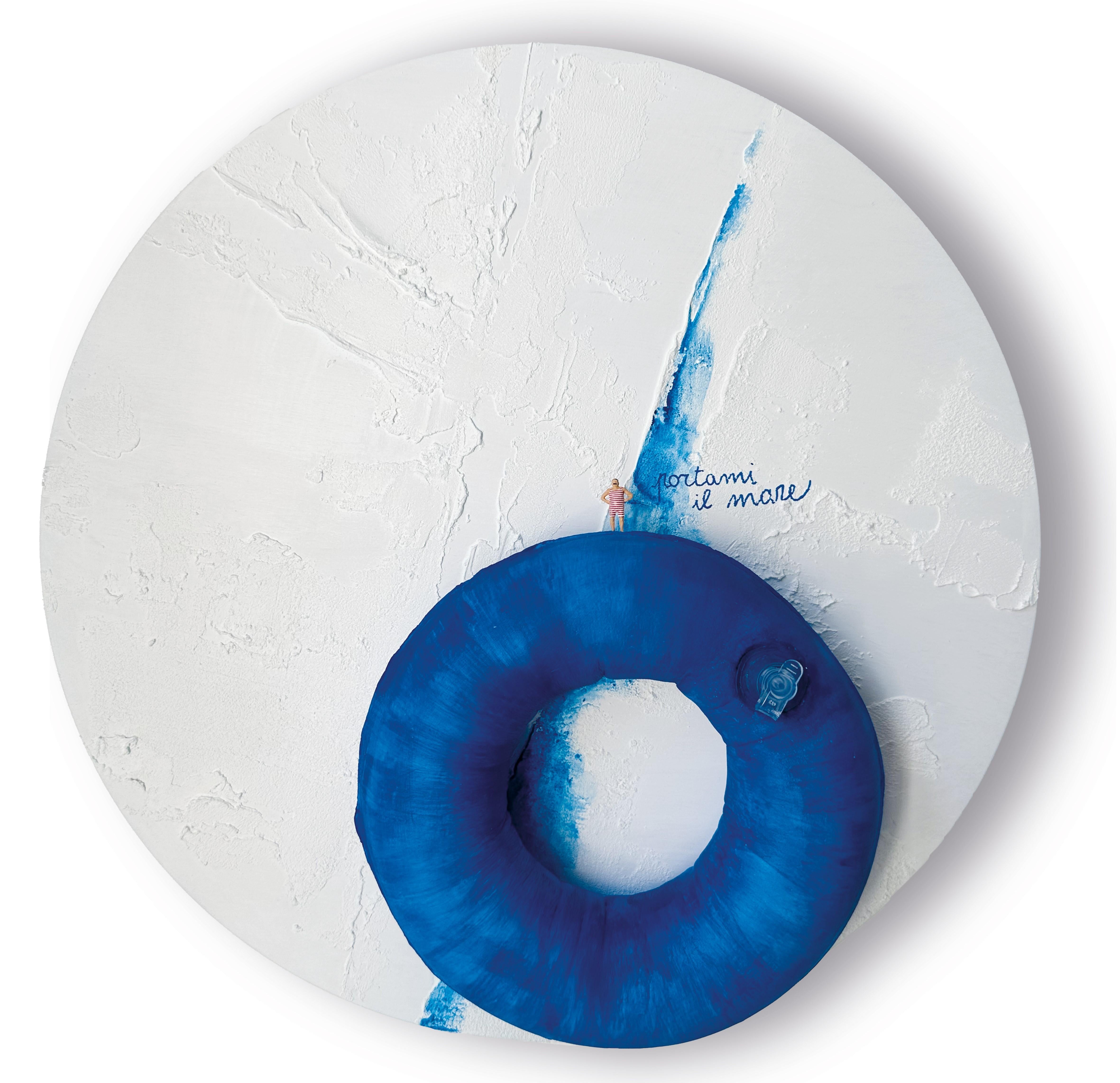 Coastal Mixed Media-Wandskulptur Bring Me The Sea, Sommer-Nautische Reliefkunst, Meereskunst