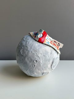 Luna Park Escultura de pared de arcilla de espuma de tonos azules