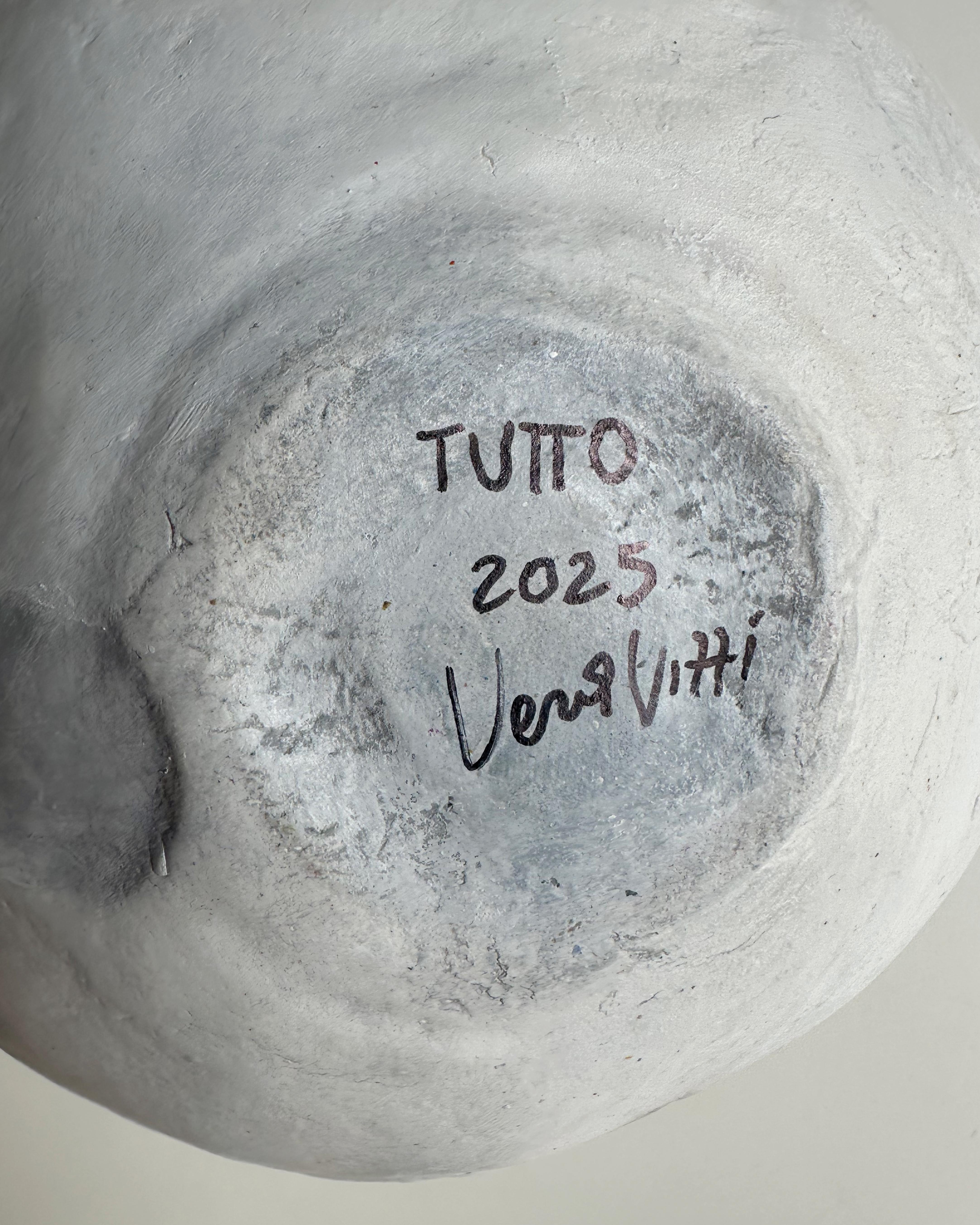 Surrealist Oceanic Lunar Sphere Seascape Sculpture with Goldfish 