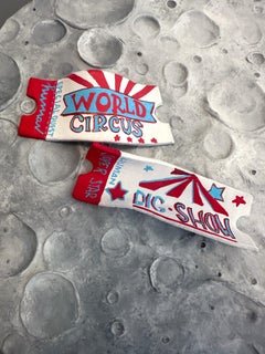 Textural Lunar Relief Self Hardening Paste Acrylic On Fir Wood Circular Wall Art