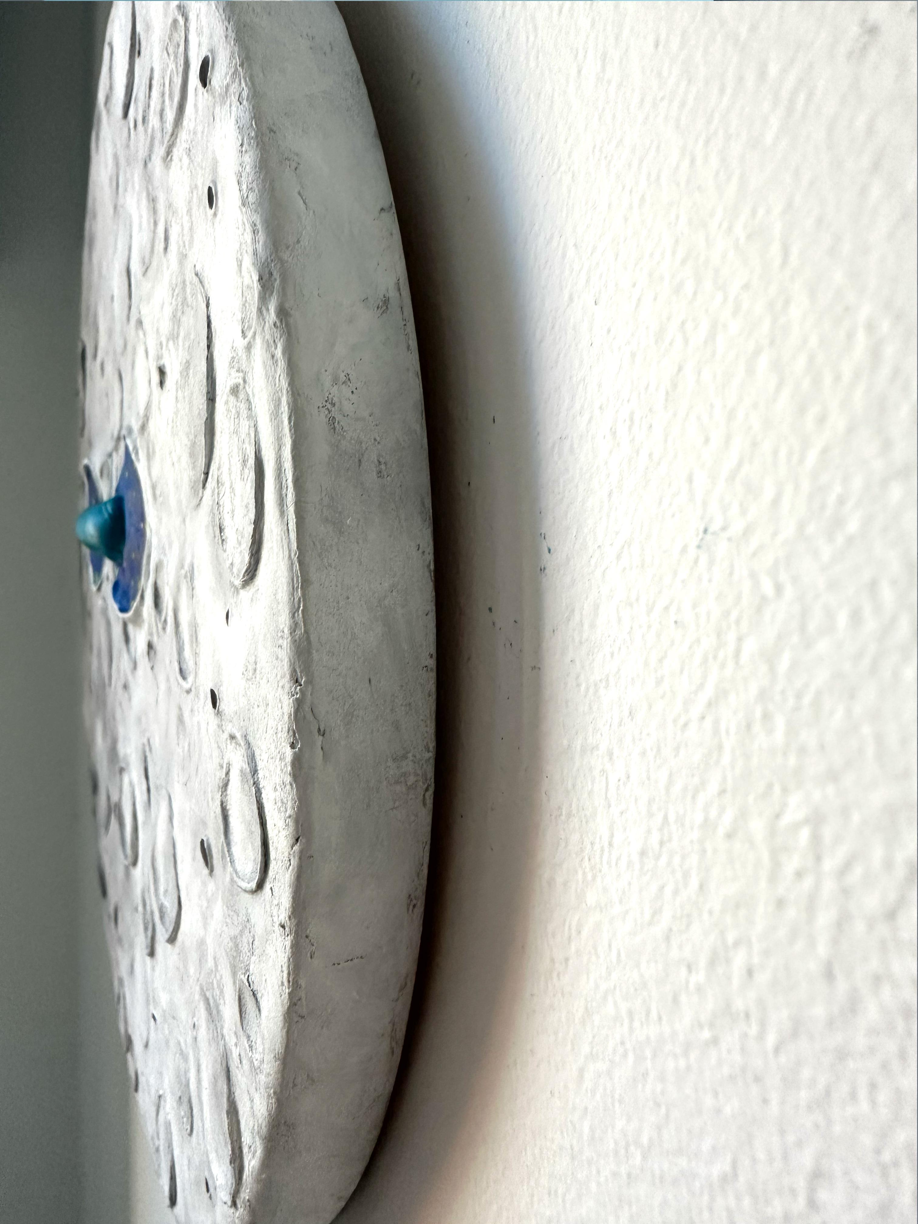 THE SAME – Lunar Wall Relief with Celestial Views in Modeling Clay and Acrylic For Sale 1