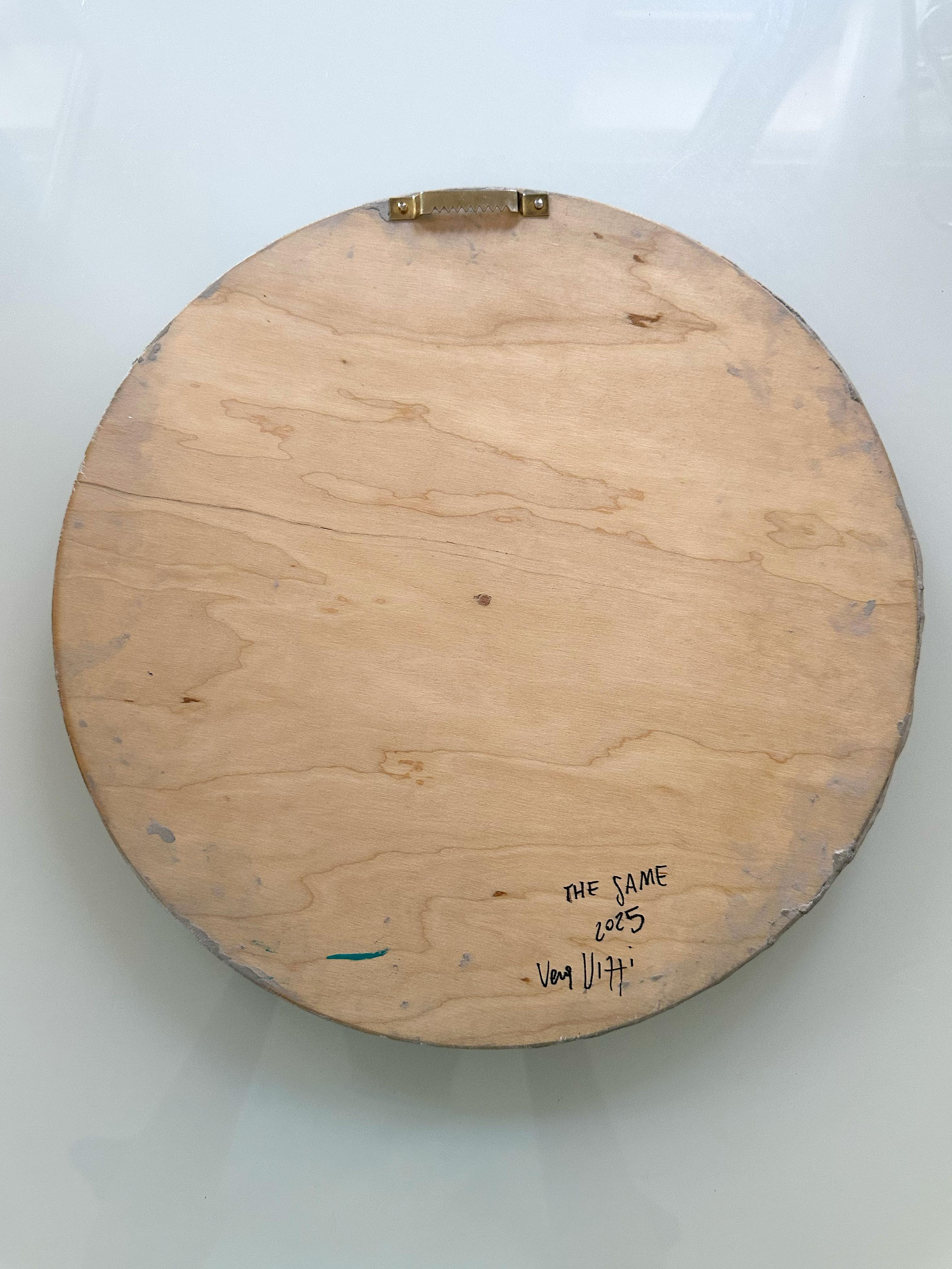 THE SAME – Lunar Wall Relief with Celestial Views in Modeling Clay and Acrylic For Sale 2