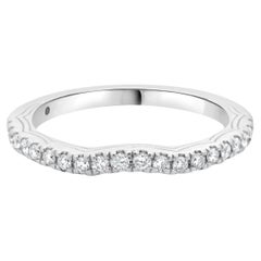 Anillo contorno Vera Wang de oro blanco de 14 quilates