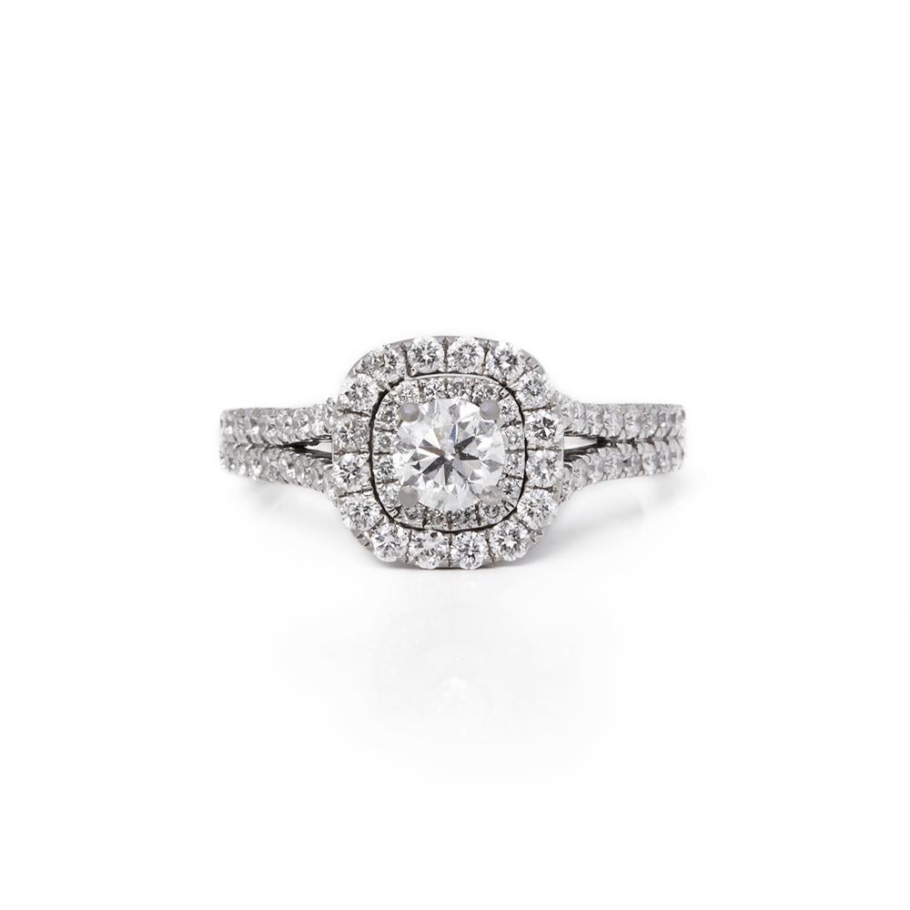 Xupes Code: COM1788
Brand: Vera Wang
Description: 14k White Gold Double Halo Diamond Engagement Ring
Accompanied With: Xupes Presentation Box
Gender: Ladies
UK Ring Size: M
EU Ring Size: 53
US Ring Size: 6 1/4
Resizing Possible?: YES
Band Width: