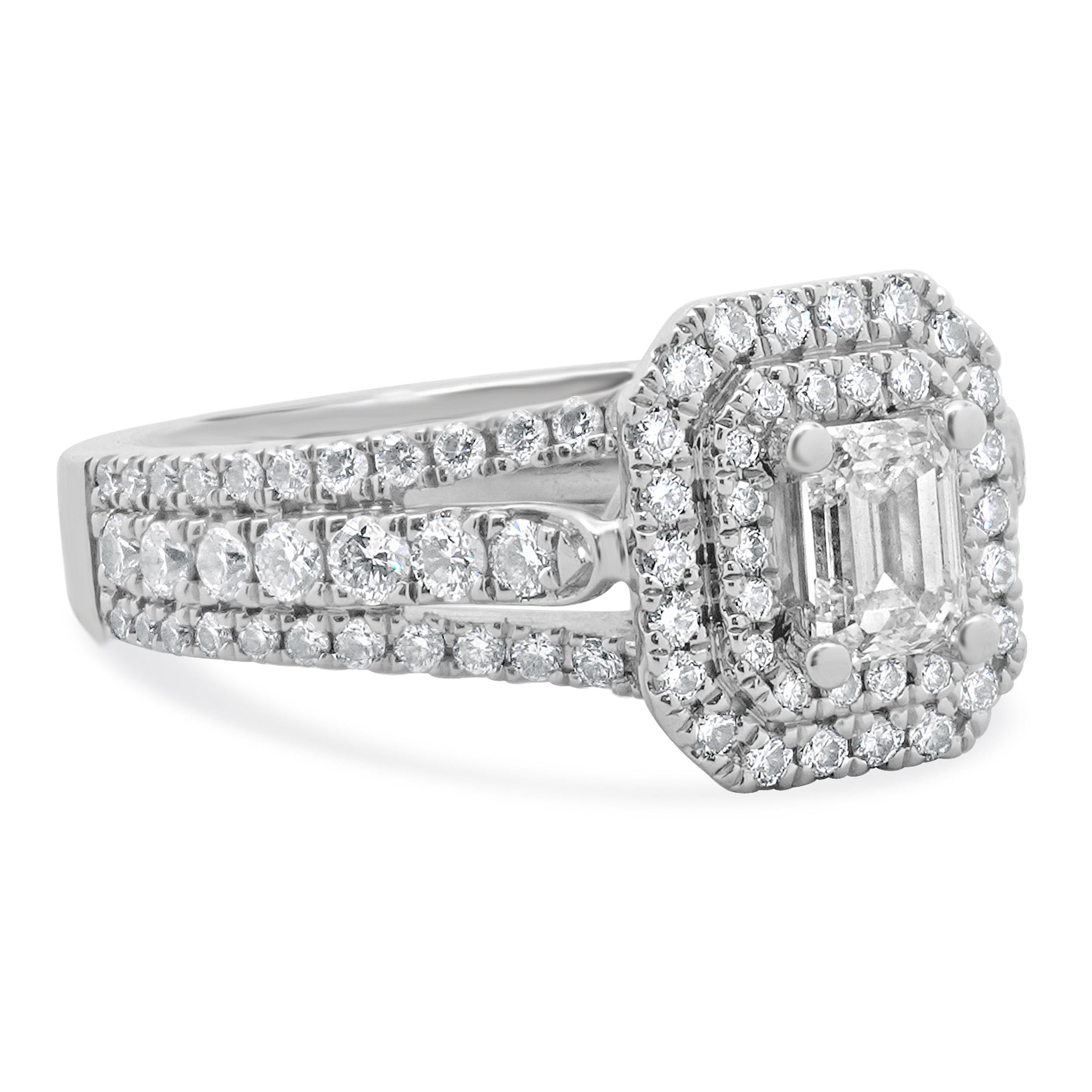 vera wang emerald cut engagement ring