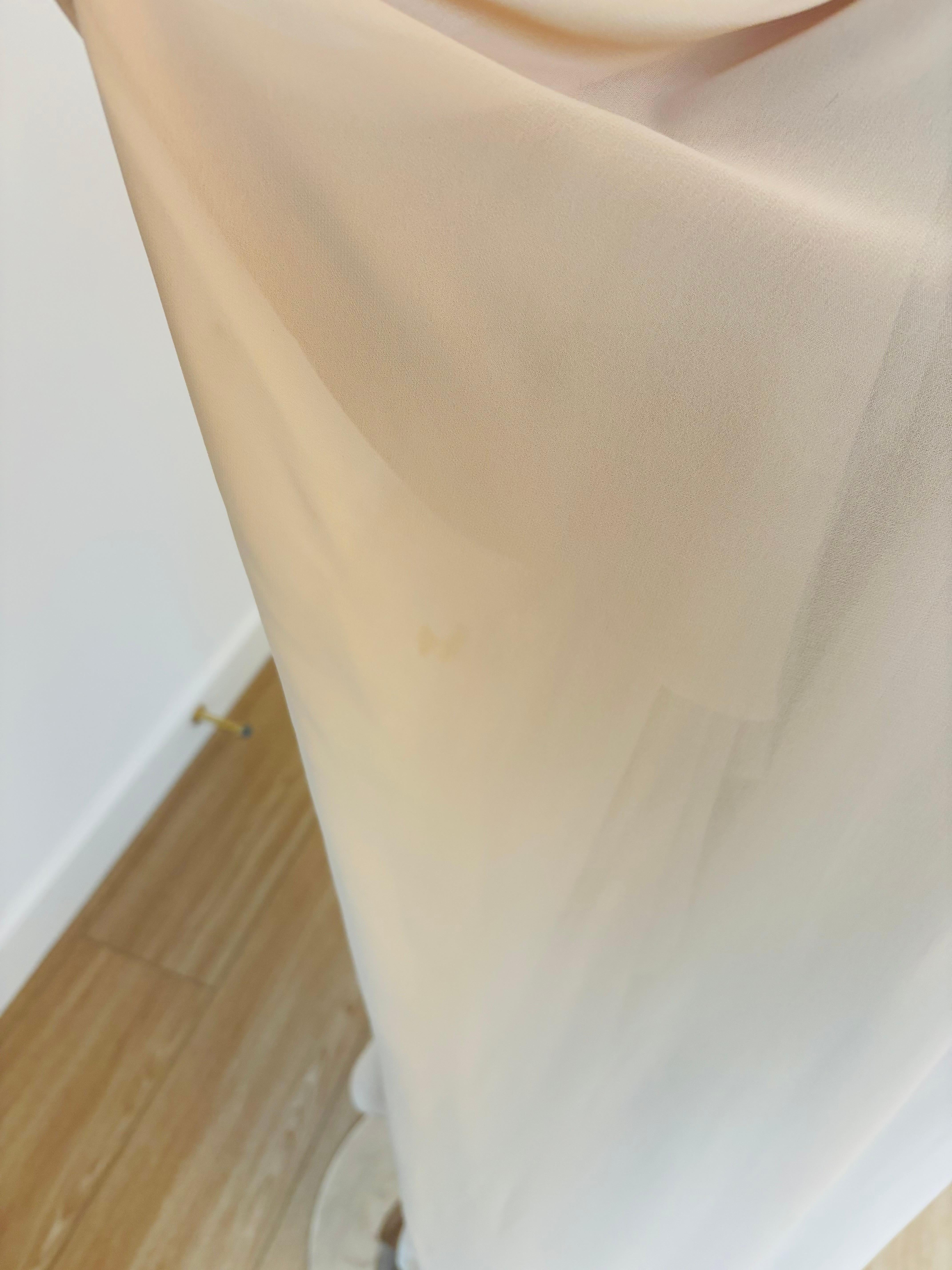 VERA WANG 90's/00 Tan Evening Gown w. Bustle For Sale 3