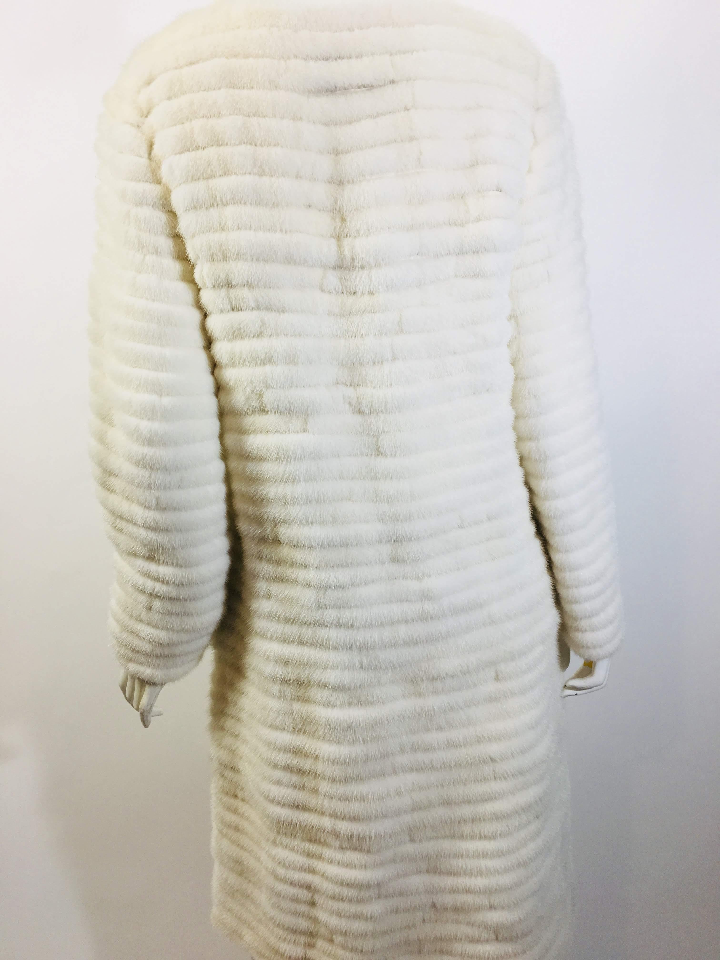 Vera Wang Collection Mink Open Front Coat  2