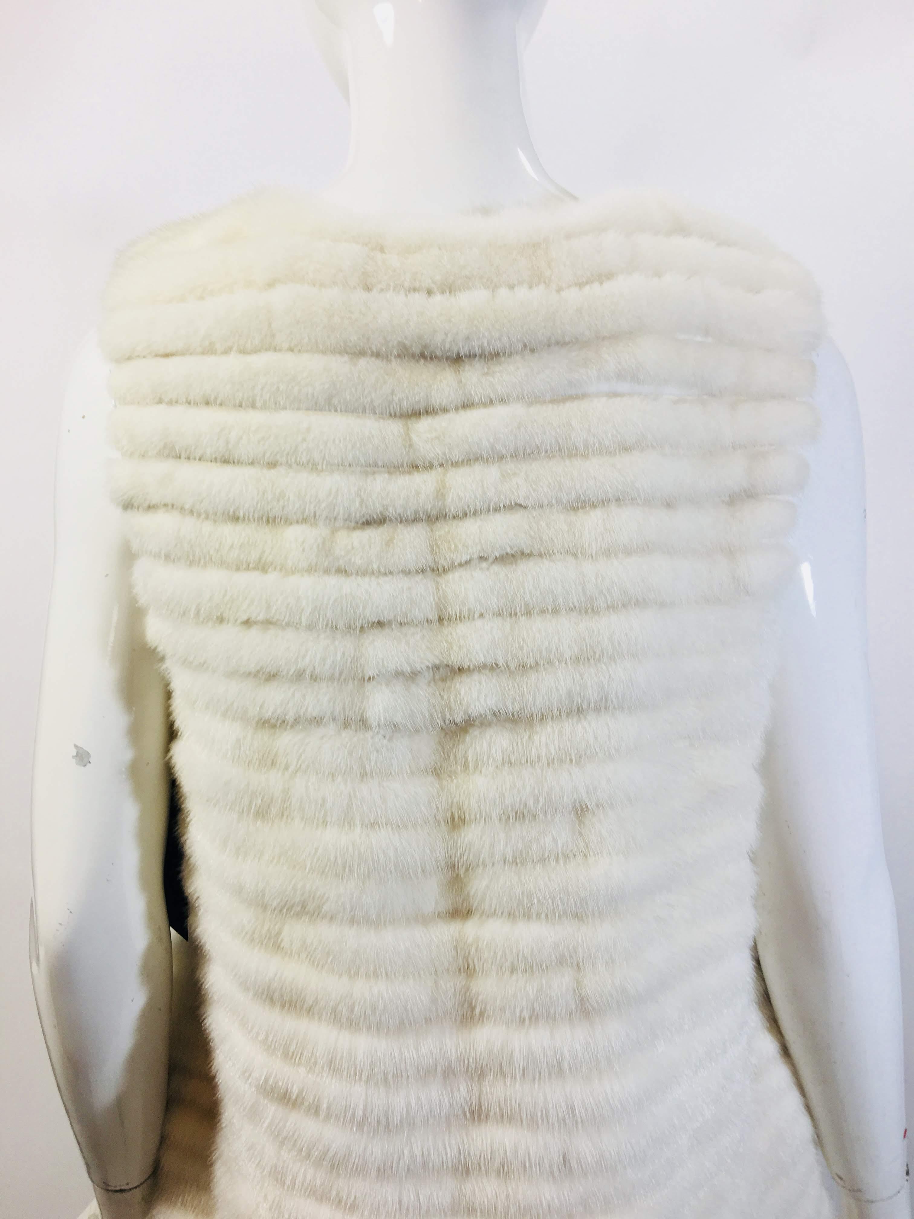 Women's Vera Wang Collection Mink Open Front  Vest