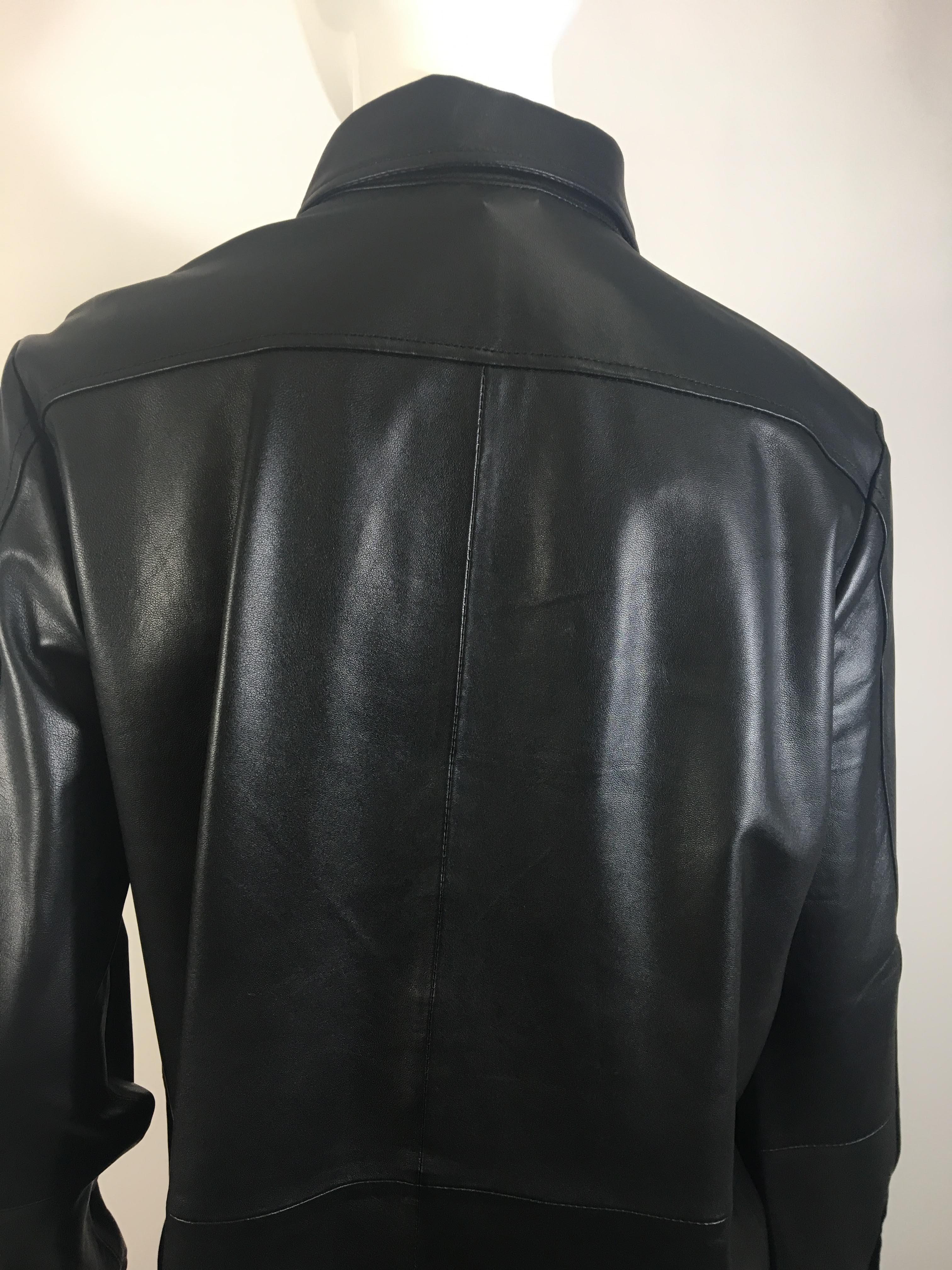 vera wang leather jacket