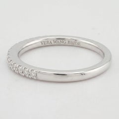 Fede nuziale a semicerchio con diamanti di Vera Wang in oro bianco 14k