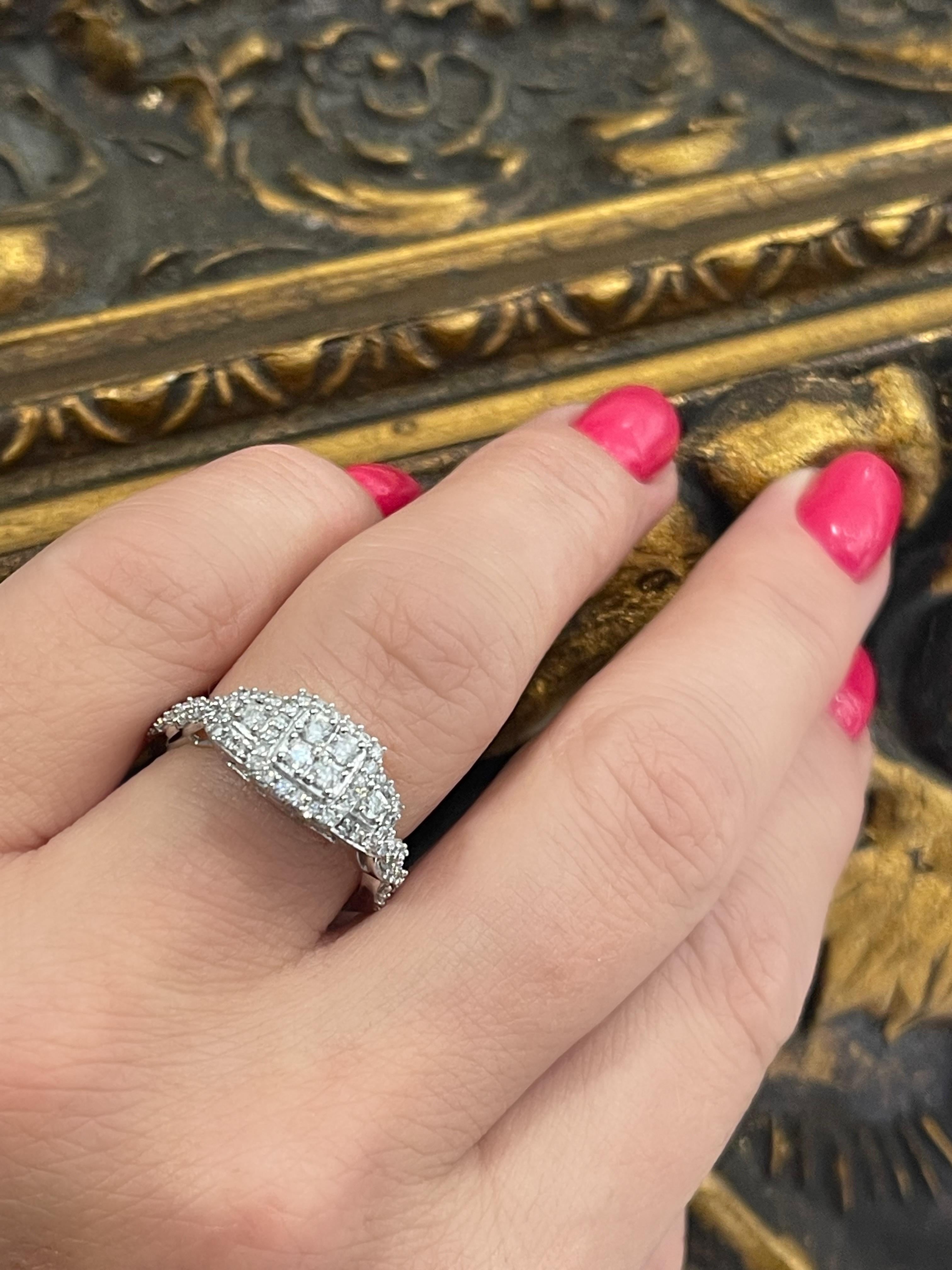 Vera Wang Diamond Ring In 14k For Sale 1