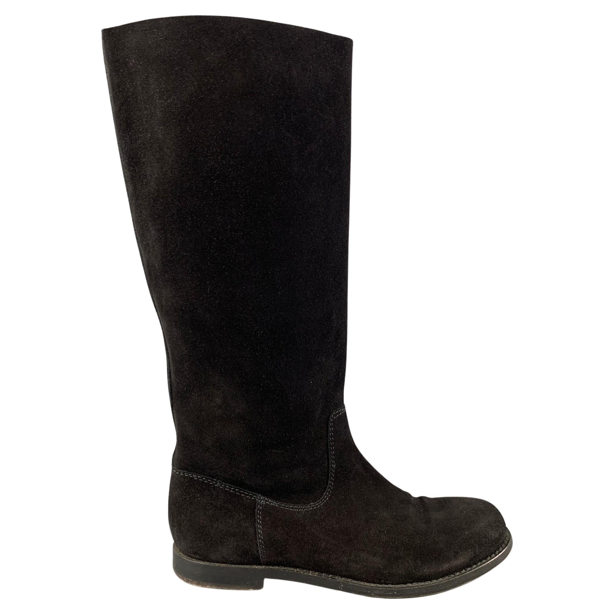 Vera Wang Kristen Size 8.5 Black Suede Boots