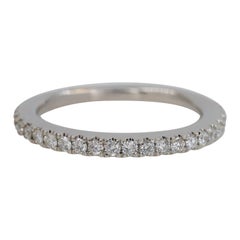 Vera Wang Love 1/4 Carat Diamond Wedding Band Ring 14 Karat White Gold