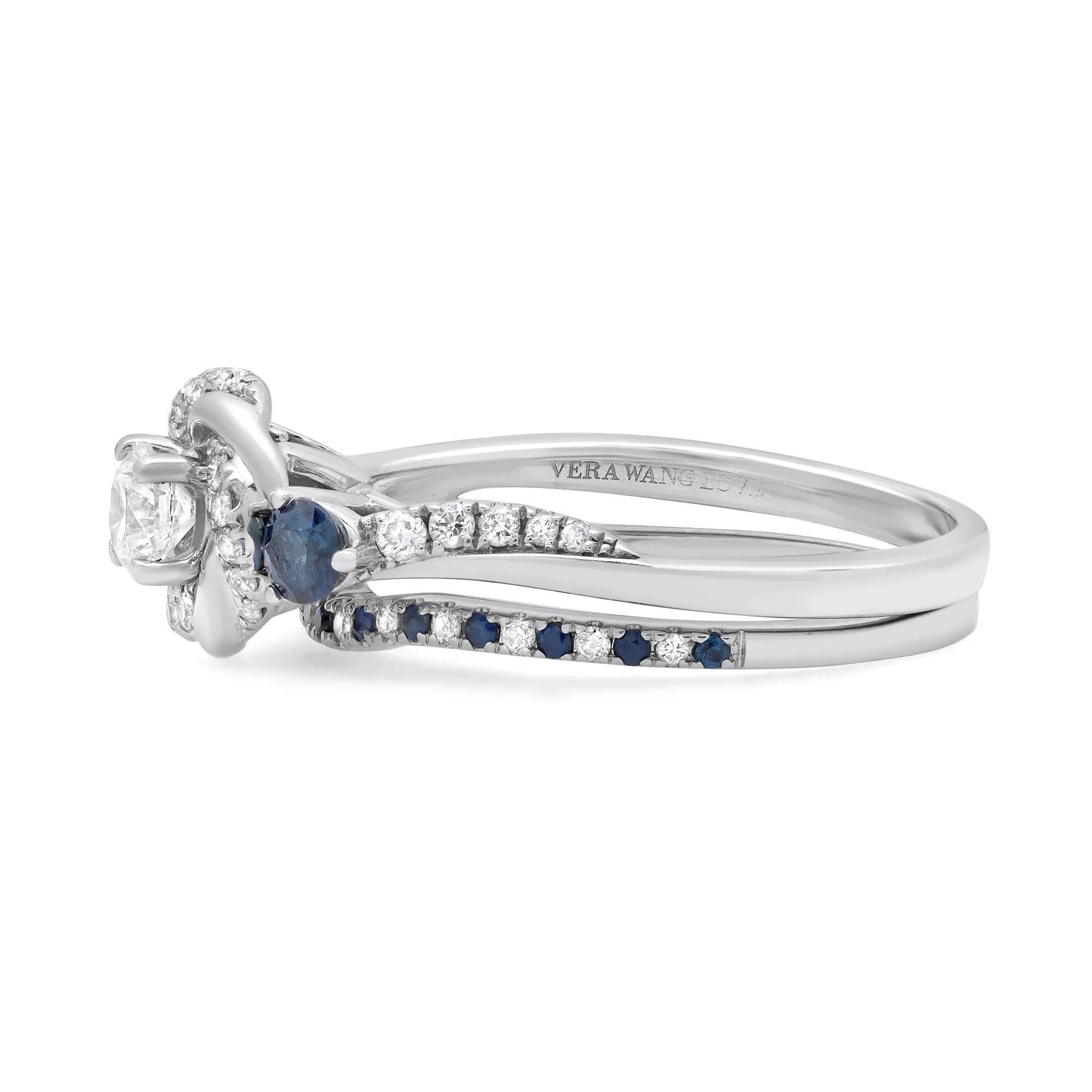 vera wang wedding rings blue sapphire