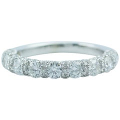 Used Vera Wang Love Collection 1-1/5 Carat Diamond Wedding Band in 14k White Gold