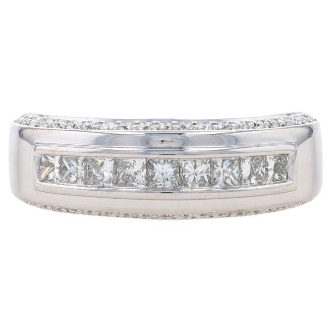 Vera Wang Love Collection Diamond Men's Wedding Band - White Gold 14k Ring 9 1/4