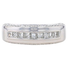 Used Vera Wang Love Collection Diamond Men's Wedding Band - White Gold 14k Ring 9 1/4