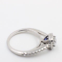 Vera Wang Love Diamond Engagement Ring 3/4 Carat in 14 Karat White Gold