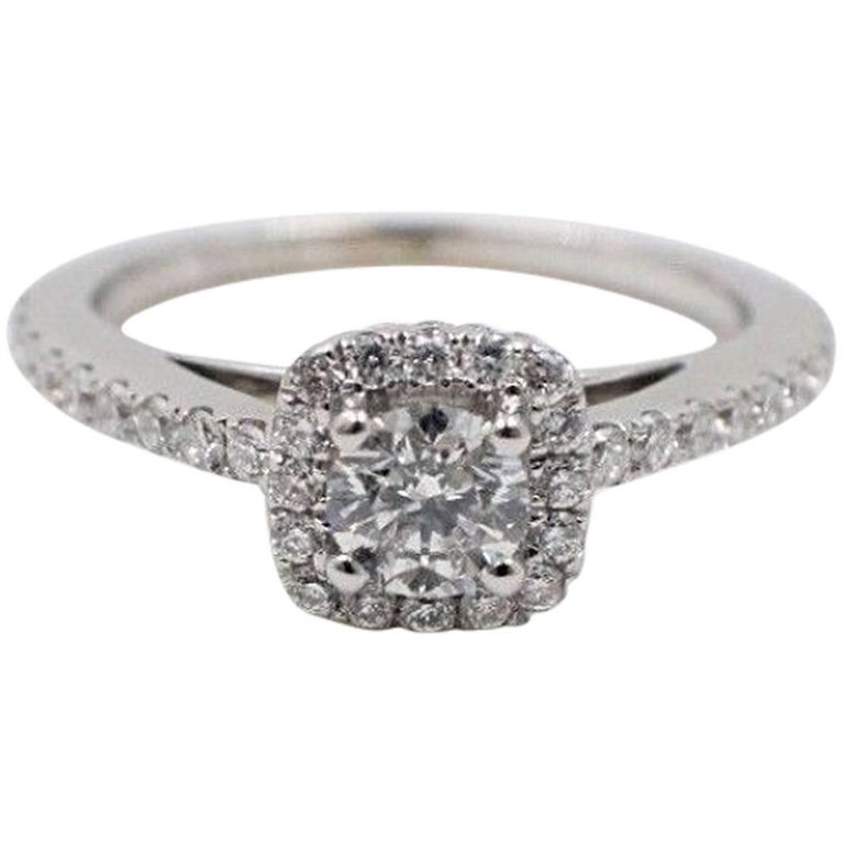 Vera Wang Love Diamond Engagement Ring 3/4 Carat in 14 Karat White Gold For  Sale at 1stDibs | vera wang ring appraisal, vera wang 3 stone engagement  ring, vera wang engagement