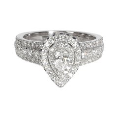 Vera Wang Love Diamond Engagement Ring in 14k White Gold 1.00 CTW