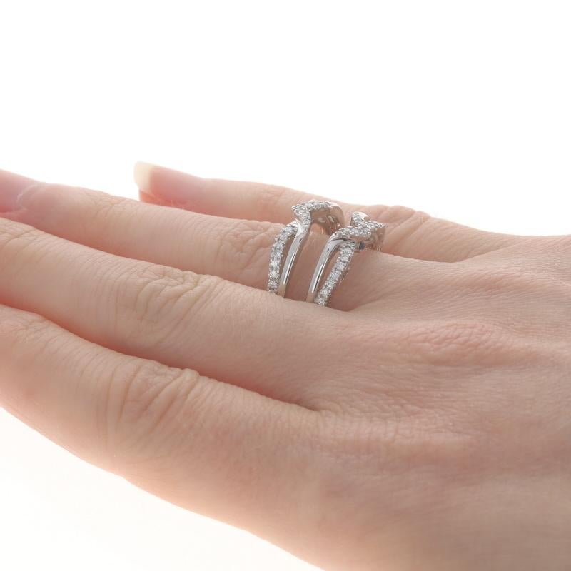 Vera Wang Love Diamant Enhancer Ehering Weißgold 14k .41ctw WickeljackeRing Damen