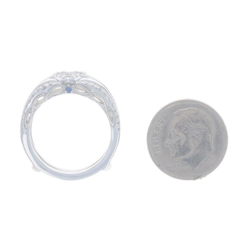 Vera Wang Love Diamant Enhancer Ehering Weißgold 14k .41ctw WickeljackeRing 1