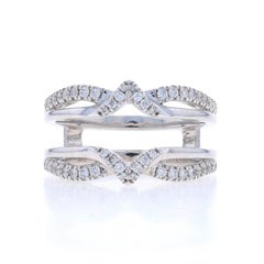 Vera Wang Love Diamant Enhancer Ehering Weißgold 14k .41ctw WickeljackeRing