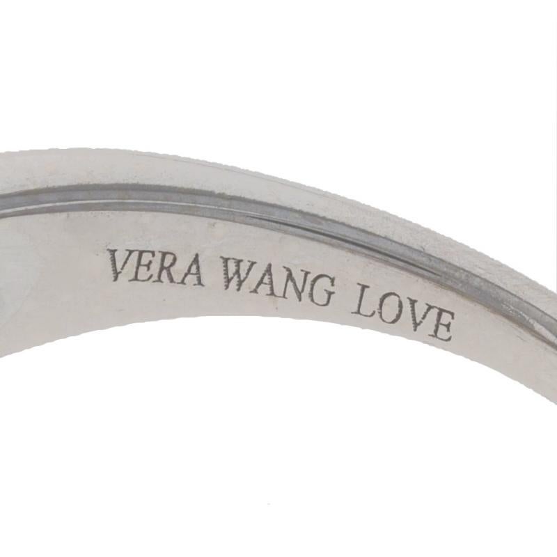 Vera Wang Love Diamant Halo Verlobungsring Weißgold 14k Prinzessin1,00ctw Saphir 2
