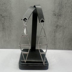 Vera Wang Love Diamond Runway Earrings 10K White Gold 1.50ctw
