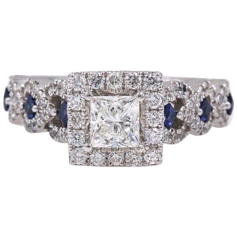 Vera Wang Love Ring Diamond and Sapphire 1.00 Carat 14