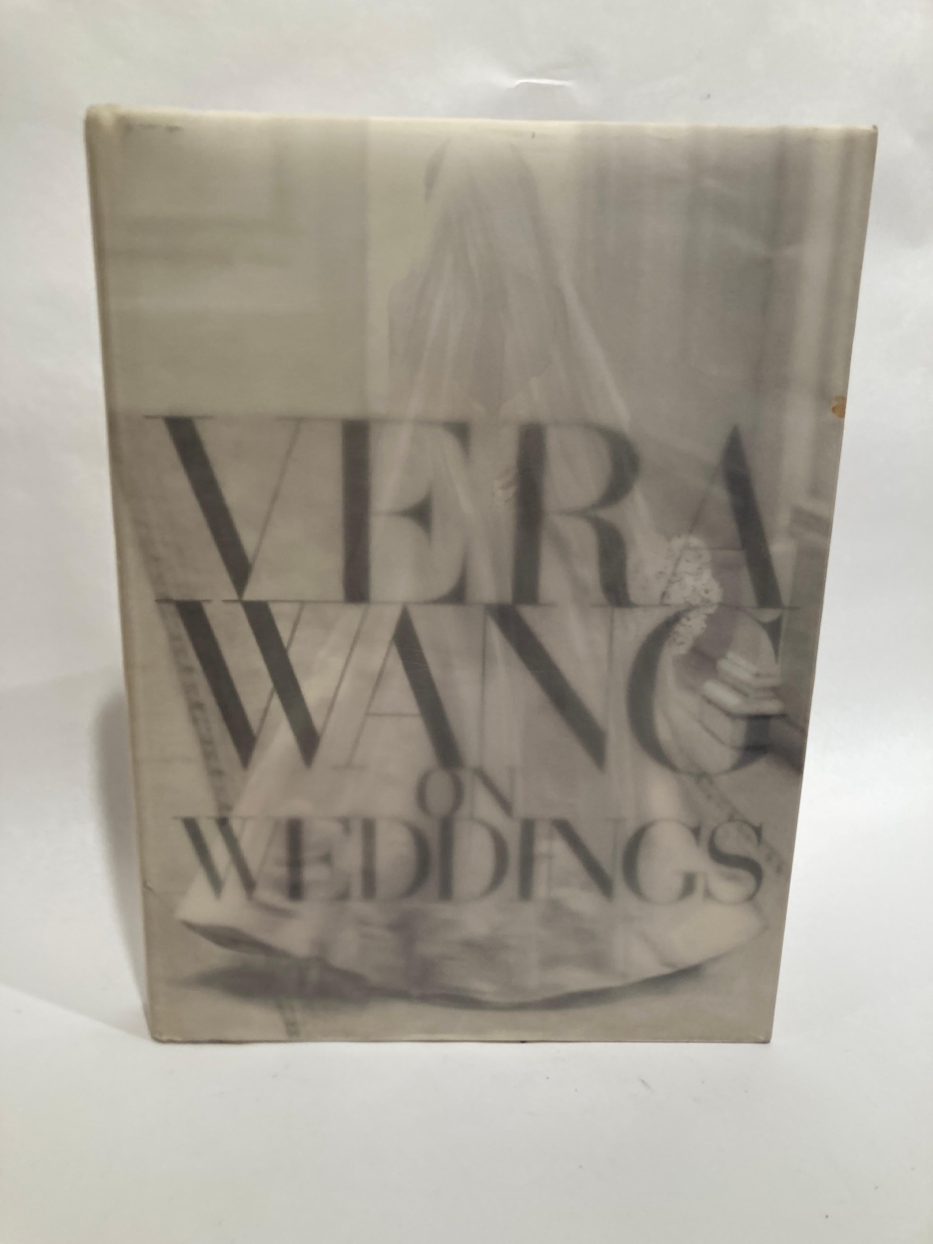 Gray Vera Wang On Weddings by Vera Wang Large Hardcover Book For Sale