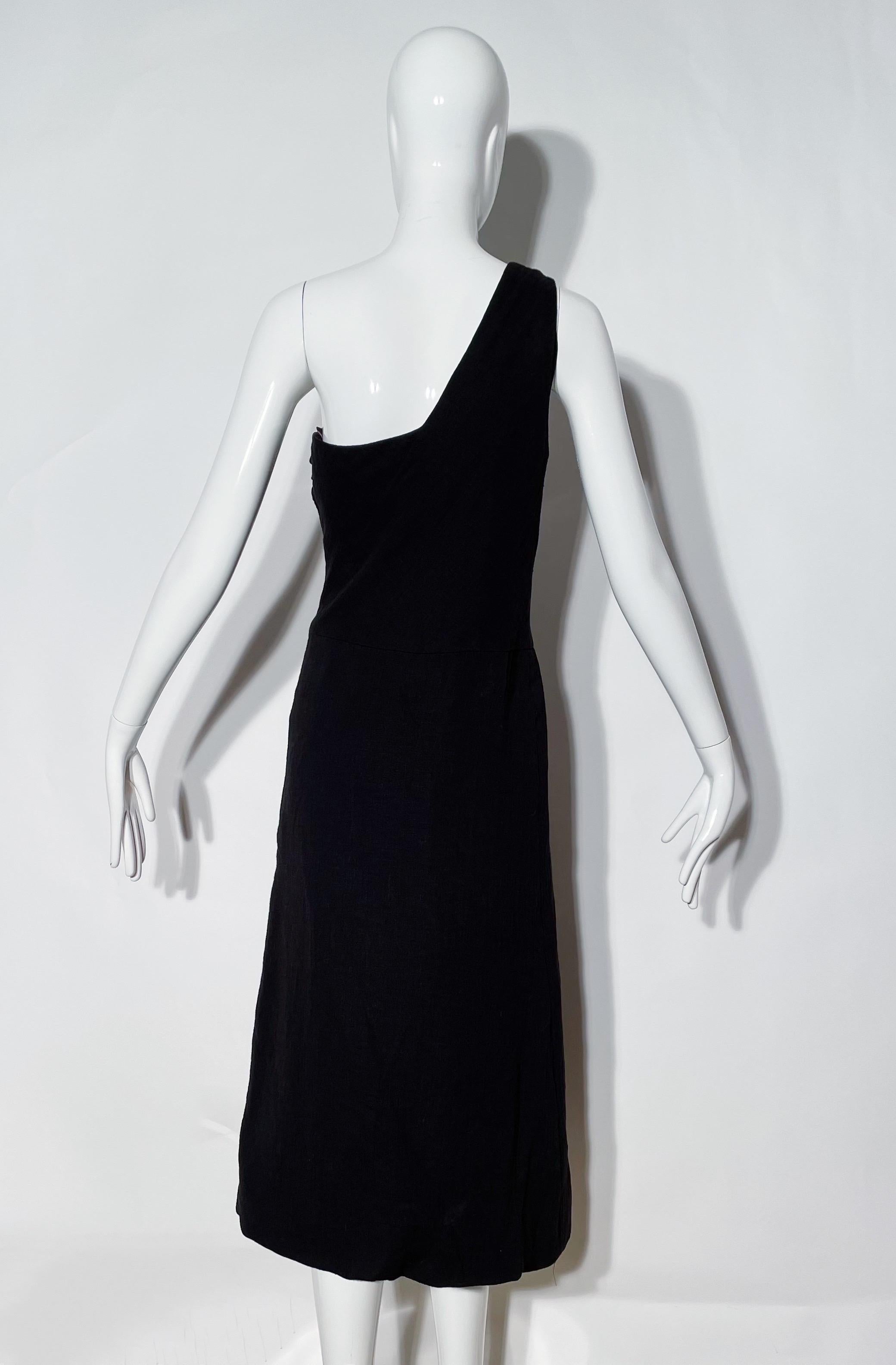Vera Wang One Shoulder Dress In Excellent Condition For Sale In Los Angeles, CA