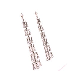 Pendientes araña de diamantes en platino Vera Wang