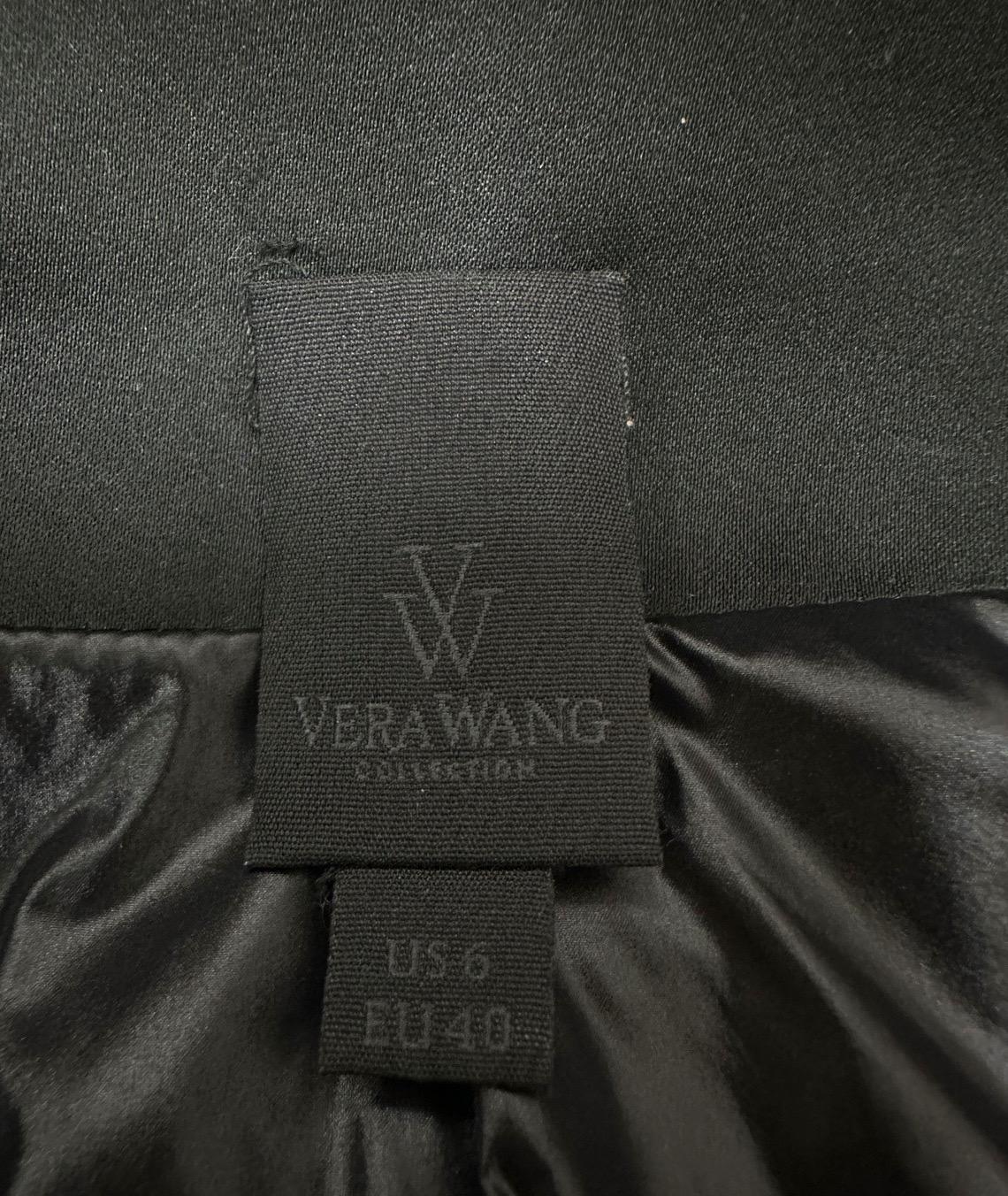Vera Wang Pre-Fall 2014 Polyester Fur Pockets Coat Sz.40 en vente 1
