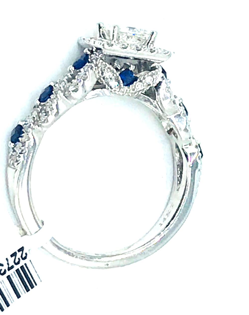 vera wang engagement rings with blue sapphire