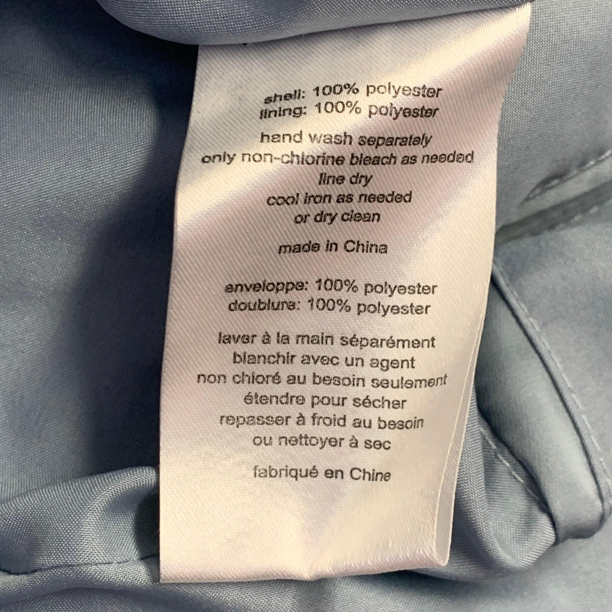 Vera Wang Taille 12 Robe de soirée longue dos nu en polyester bleu poussière en vente 6