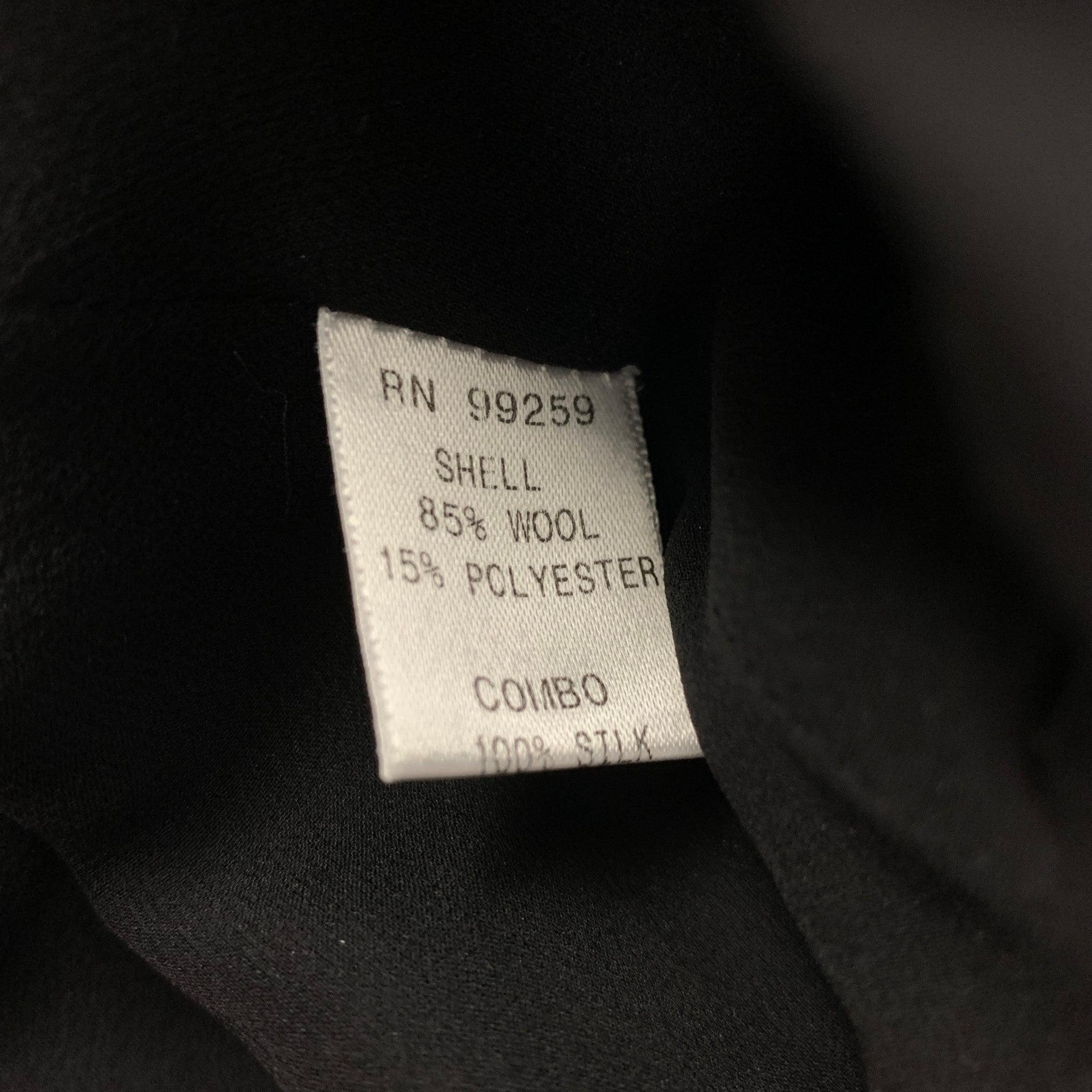 Women's VERA WANG Size 4 Navy Wool Polyester Sleeveless Dress For Sale