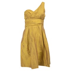 Mini abito monospalla in seta Vera Wang Label Lavender Donna Vera Wang Gold