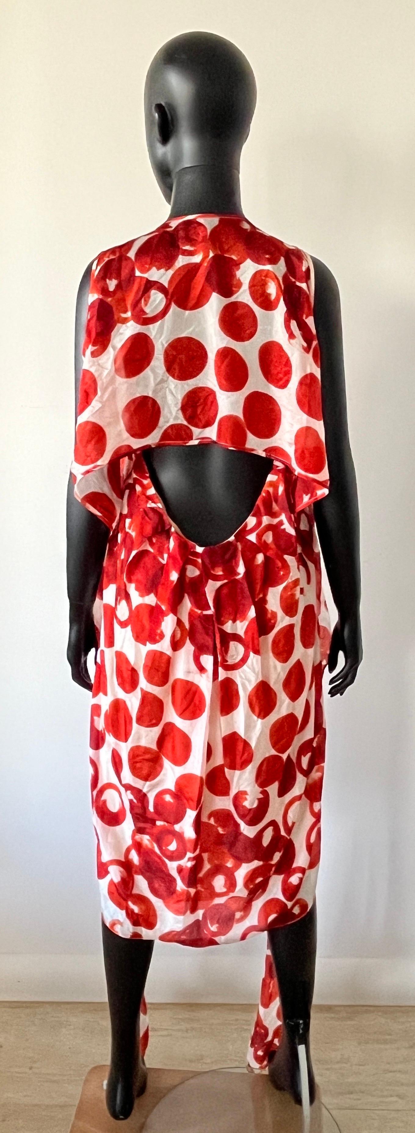 Vera Wang Y2k Printed Sun Dress For Sale 1