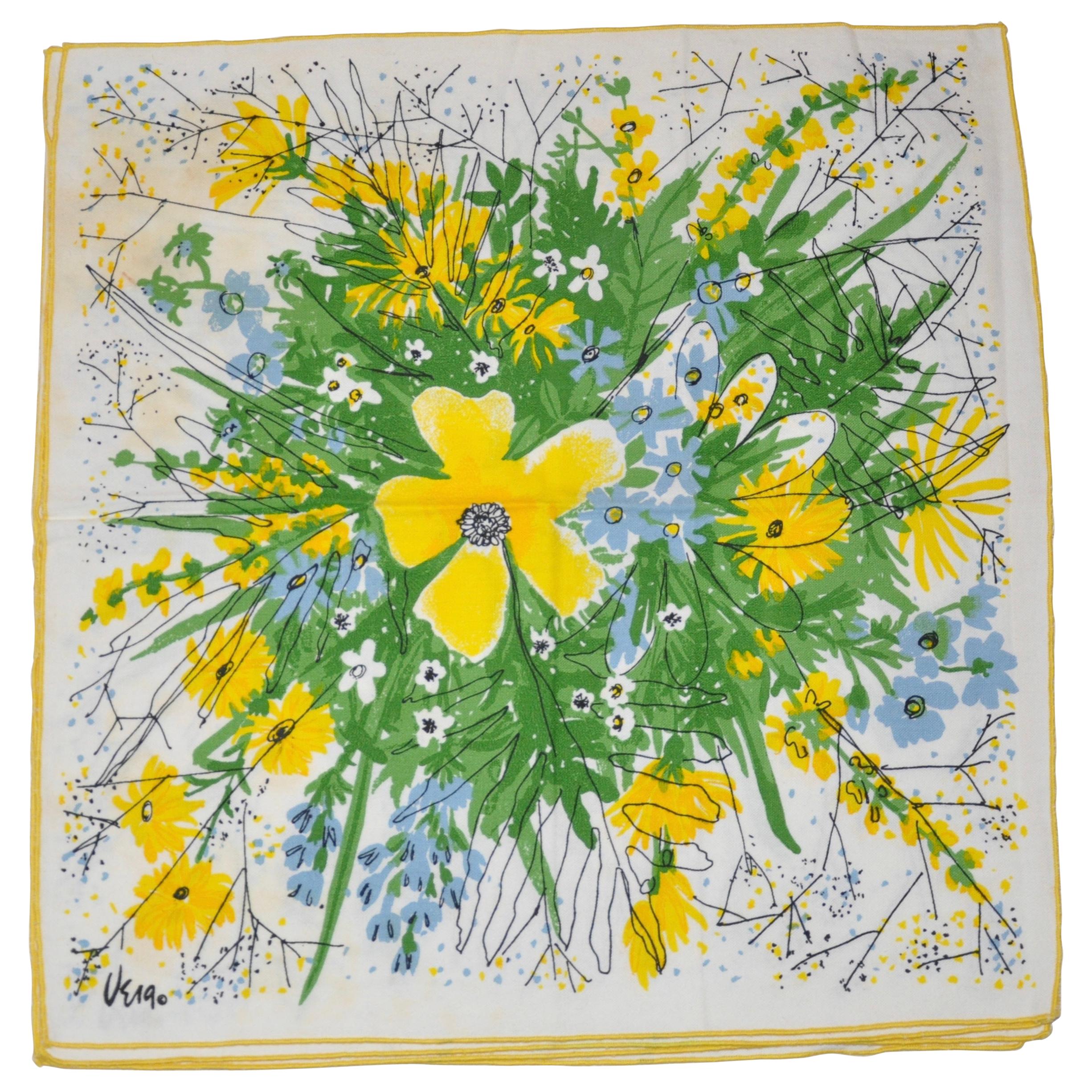 Vera Wonderful Vivid set of 4 "Bursting Floral" Table Napkins