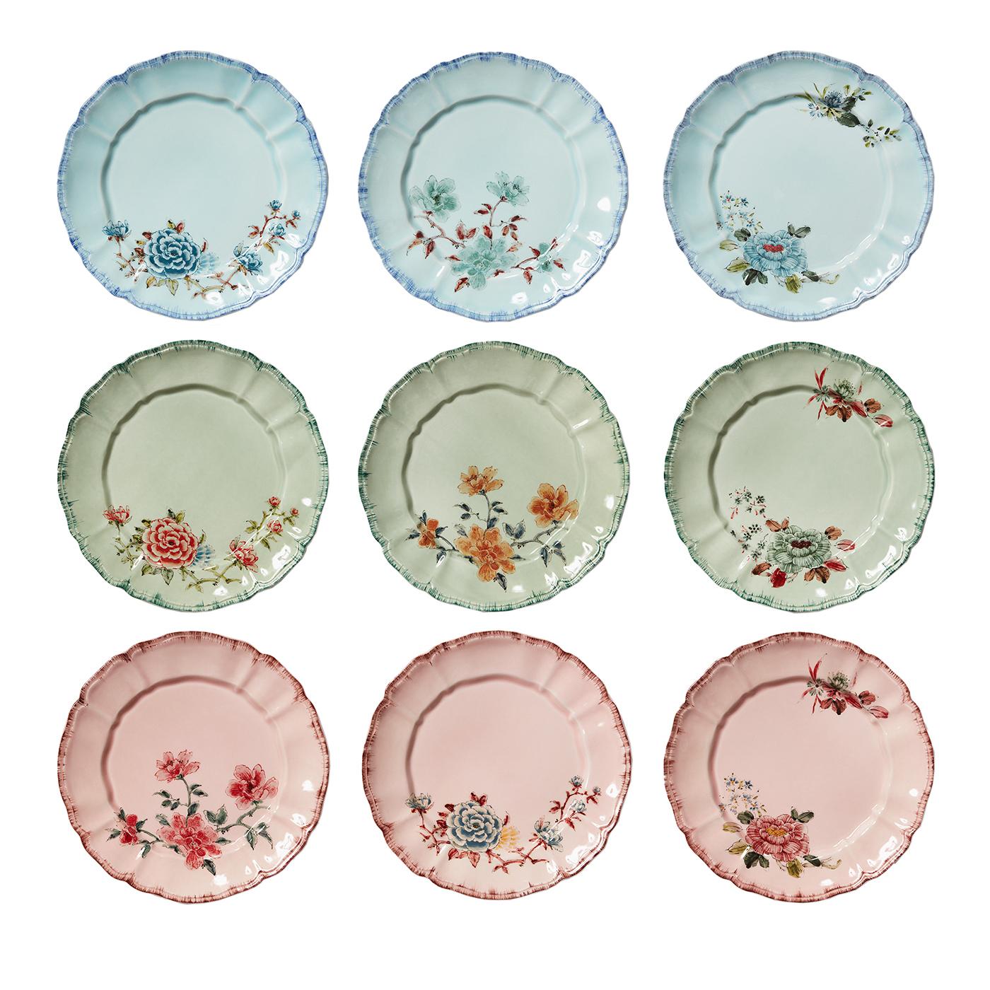 Veranda Set de 9 Platos de Postre Siglo XXI y contemporáneo