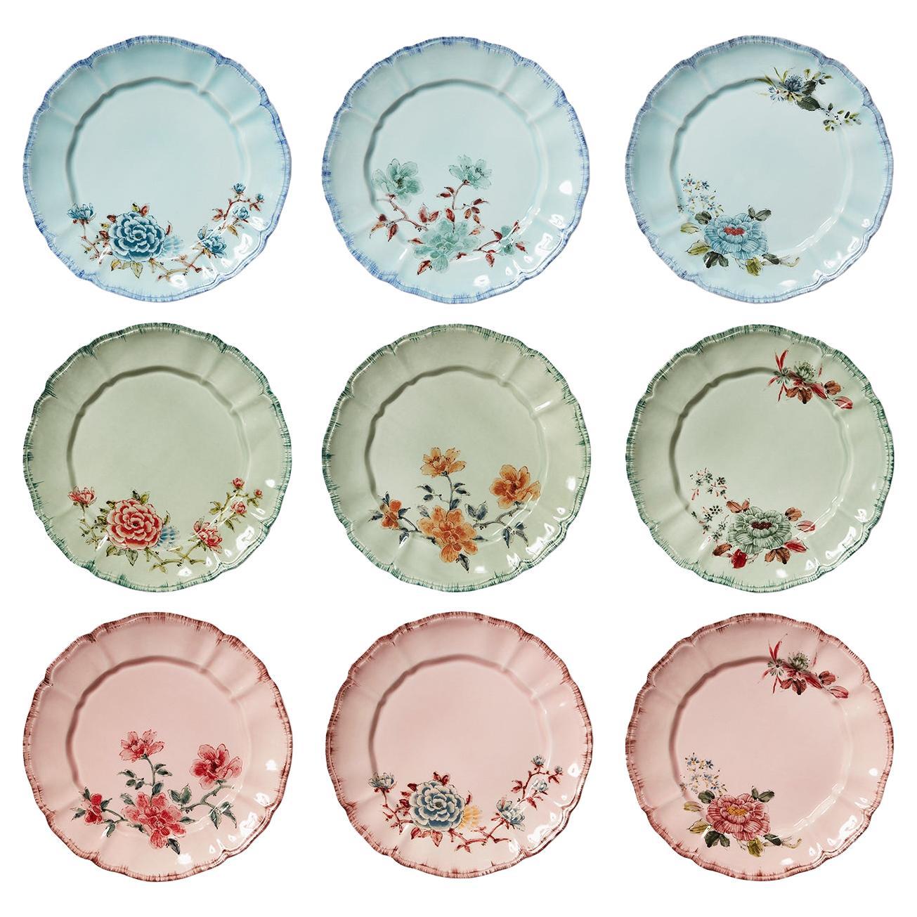 Set di 9 piatti Veranda