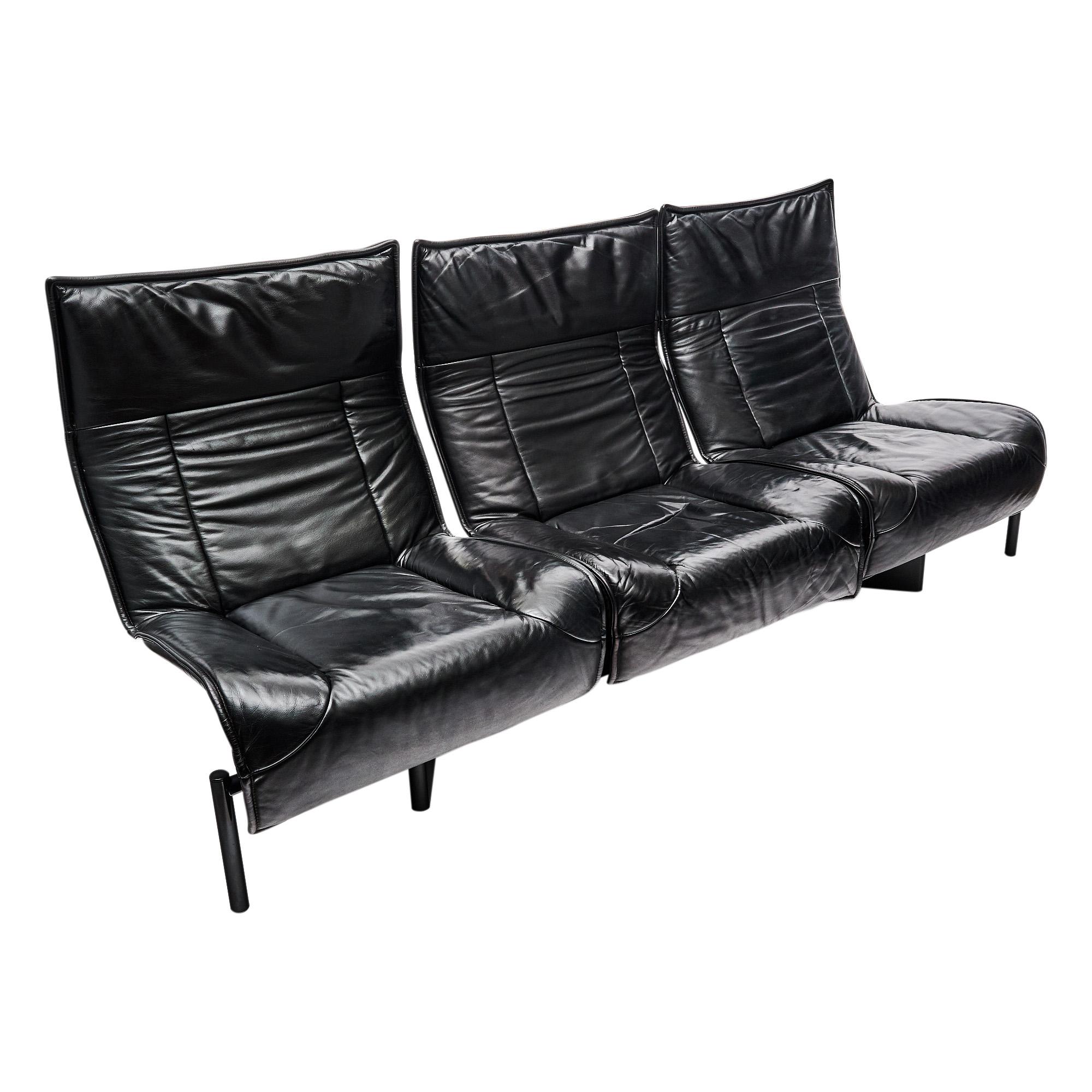 Fin du 20e siècle Ensemble canapé et fauteuil Veranda de Vico Magistretti pour Cassina en vente