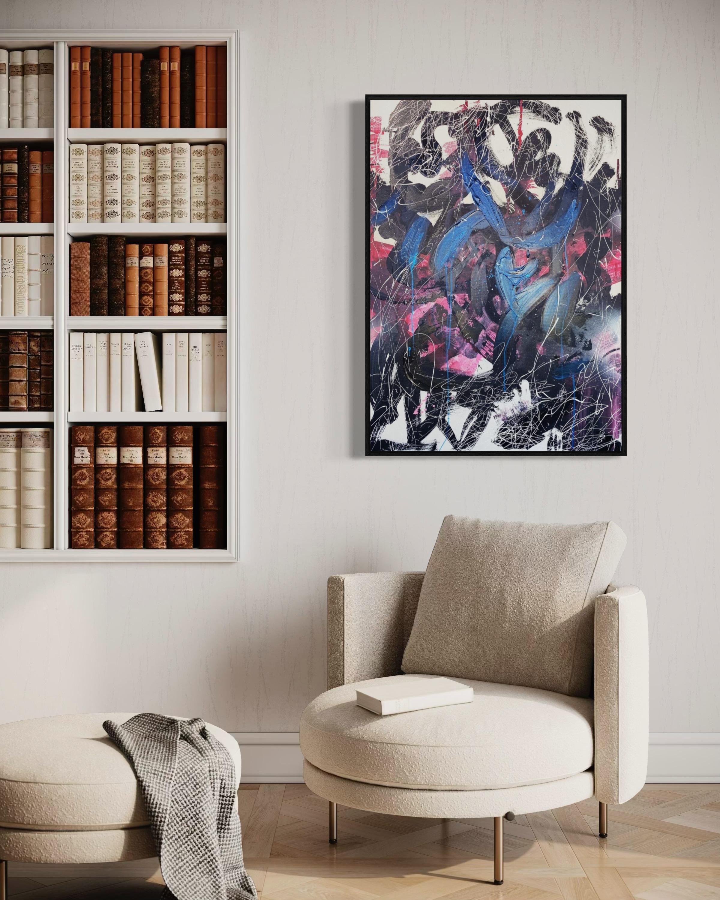 Astratto , 105x75cm, acrilico, tela in vendita 1