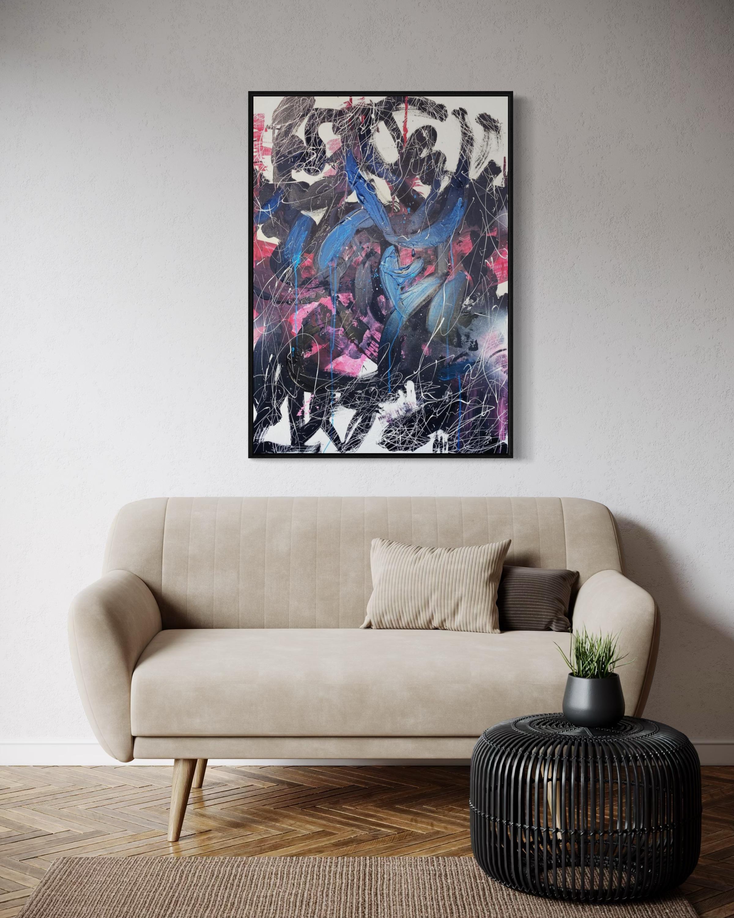 Astratto , 105x75cm, acrilico, tela in vendita 3
