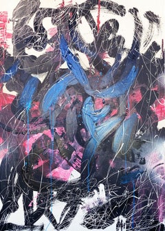 Abstrait, 105 x75 cm, acrylique, toile