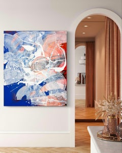 "Arco" 100x120 cm, acrilico su tela, foglia d'oro